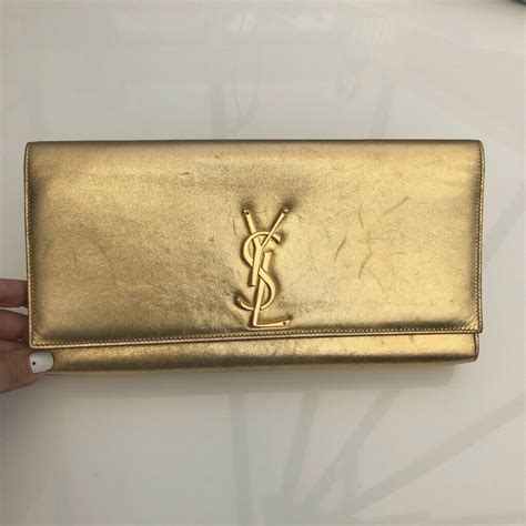 ysl gold clutch uk|YSL clutch price.